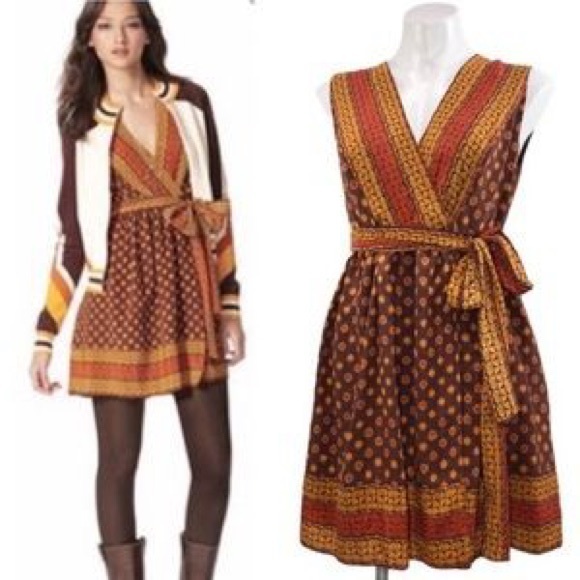 Anna Sui Size Medium Vintage Inspired Wrap Tank - Picture 2 of 9